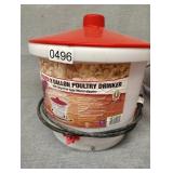 Heated poultry waterer