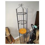 Tall round shelf