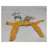 Plastic figures and holsters