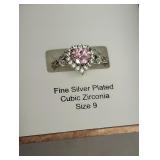 Cubic zirconia size 9 ring