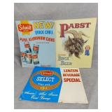 Paper beer ads