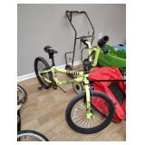 Green kids bike