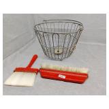 Egg basket has been repaired and hand brushes
