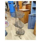 Hanging metal baskets