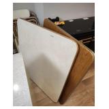 Two folding tables