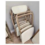 Four matching folding chairs