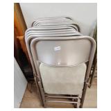 12 folding chairs not all matching