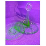 Two pieces uranium glass