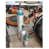 Small gas bottles all empty no ship