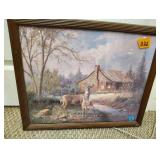 Deer print 18.5 x 22 no ship