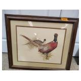Charles Murphy pheasant print 24.5 x 27 no ship