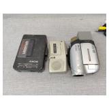 Walkman, voice recorder and video recorder
