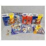 Baseball and basketball figurines