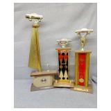 Three older trophies