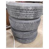 4-225 75 15 tires trailers only not roadworthy