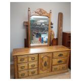 Chest of drawers 32x66x18 mirror adds 45