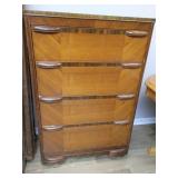 Vintage four drawer dresser 48x32x17