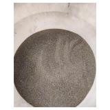 Roughly 3 gallons of sandblasting material