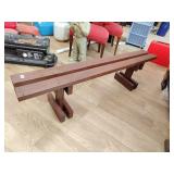 Sitting bench, seating area measures 15x60x 9