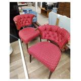 Two vintage sitting chairs