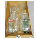 Glass and wood crate