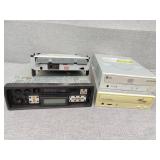 Three hard drives one radio no face plate