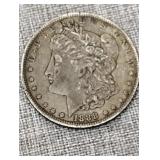 1888 silver Morgan dollar