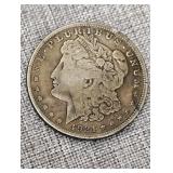 1921 Morgan silver dollar