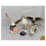 Bald eagle and owl displays