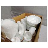 Milk glass items