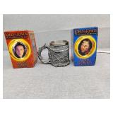 Lord of the Rings glass goblets and mug