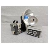2 antique cameras