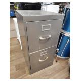 gray two drawer file cabinet 30x18x15