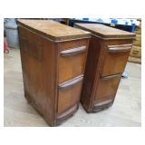2 Wood end tables 29 x 18 x 12