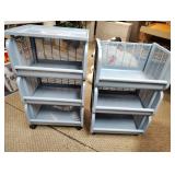 Pair of plastic carts