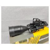 Rifle scope with light and laser