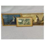 3 religious prints  no shipping