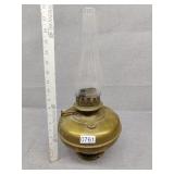 Brass bottom kerosene lamp