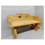 Small wood doll bench