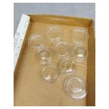 Glass tops for canning jars