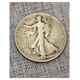 1945 silver half dollar