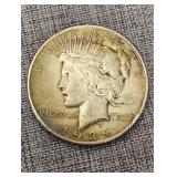 1924 silver peace dollar