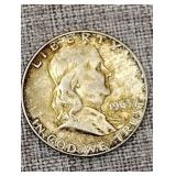 1963 silver Franklin half dollar