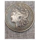 1921 Morgan silver dollar