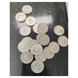 20 1971 Kennedy half dollars