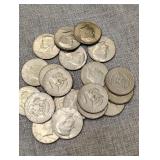 20 Kennedy half dollars 80s and newer