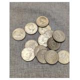 14 Kennedy half dollars 67 and newer