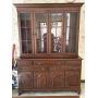 Ethan Allen China Hutch 2pc. 77in.Tx56in.Lx20in.W
