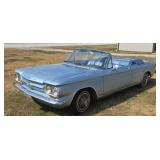 1964 Corvair  Monza convertible AT V6  76,337 new