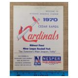1970 Cedar Rapids Cardinals Minor League Baseball